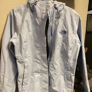 North face full zip rain coat